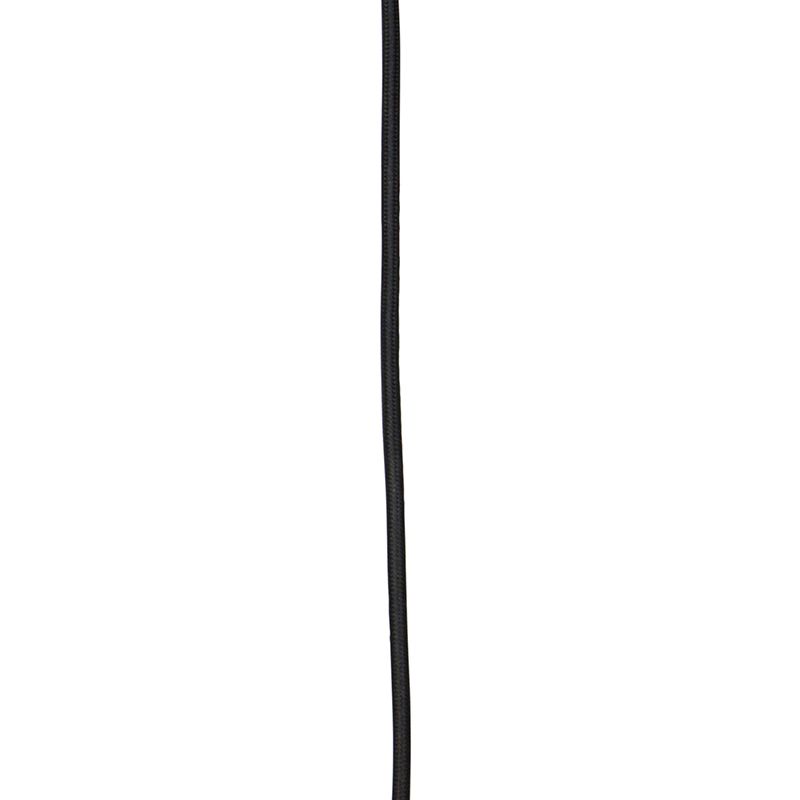 Design hanglamp zwart met goud en smoke glas 3-lichts - Zuzanna