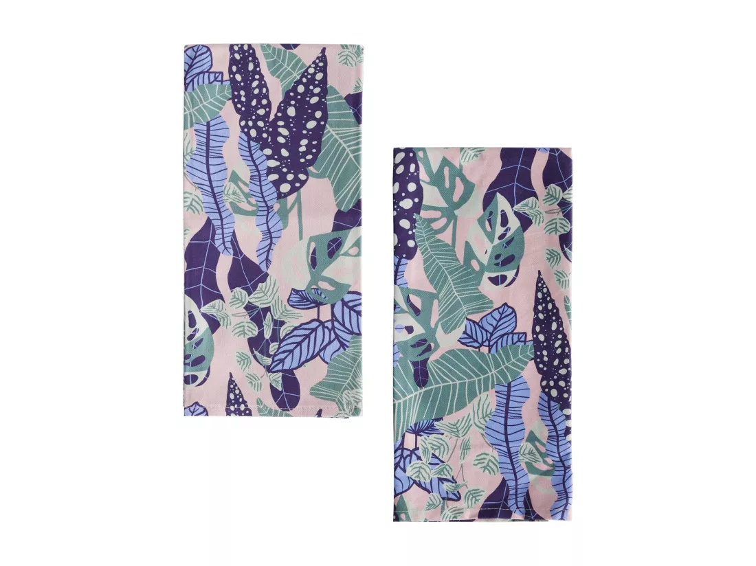 Ensemble De Torchons Hazel Violet Moyen 45 x 60