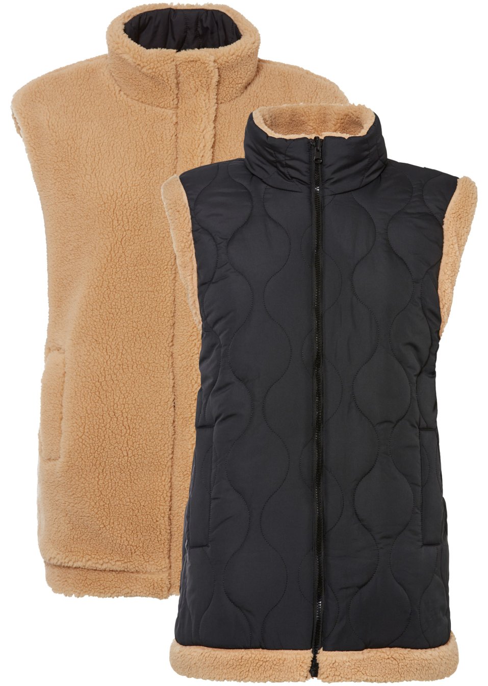 Gilet matelassé sans manches réversible