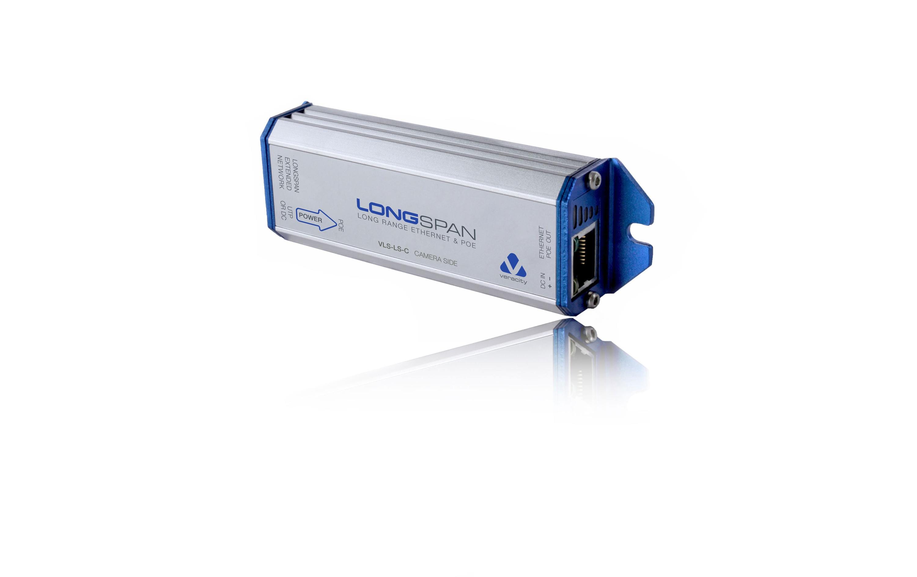 PoE Extender LONGSPAN (Camera)<br>Kameraadapter für Ethernet und POE mit grosser Reichweite bis zu 820 m