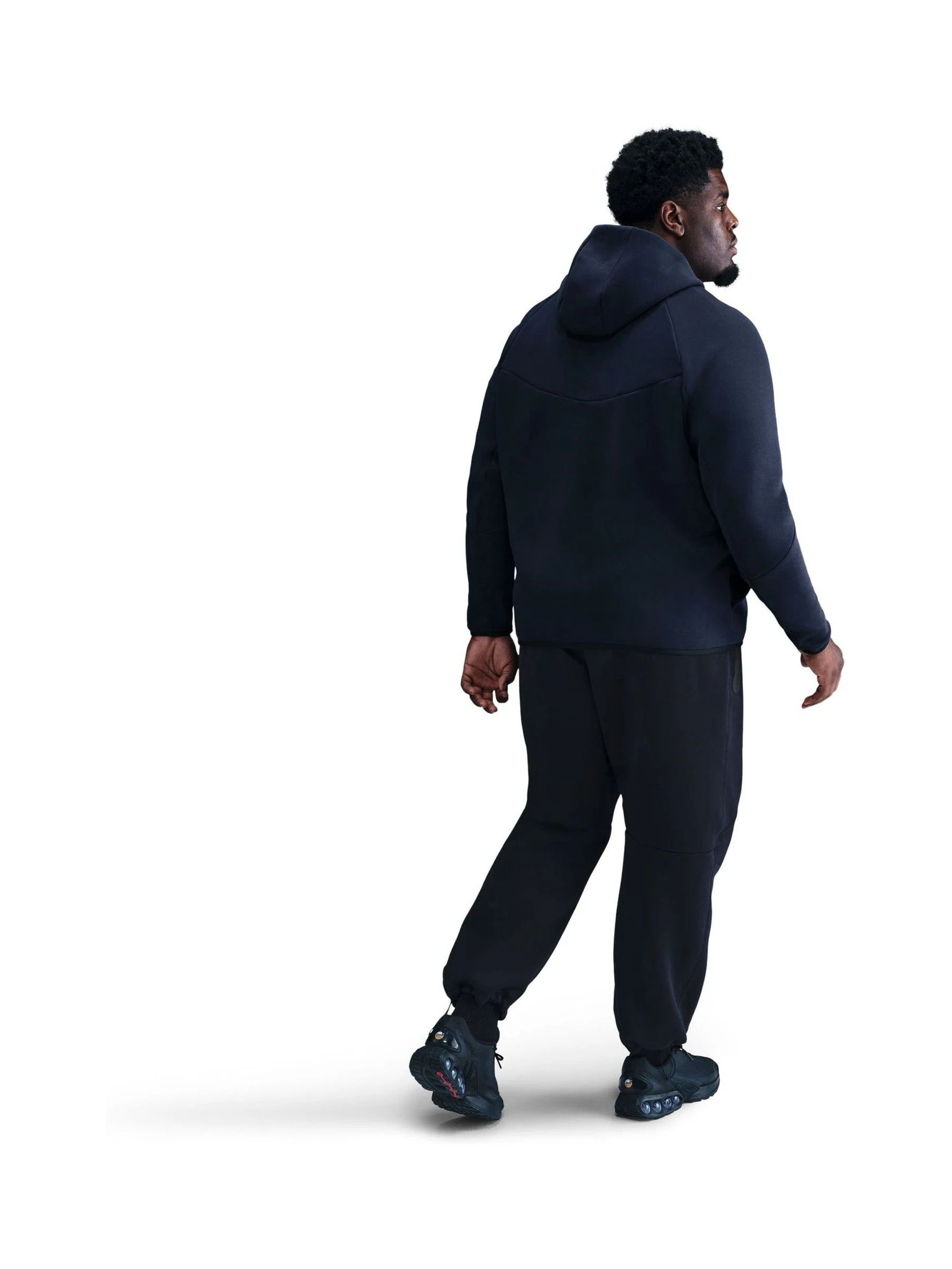 Marineblauw - Nike Tech Fleece Windrunner hoodie met doorlopende rits