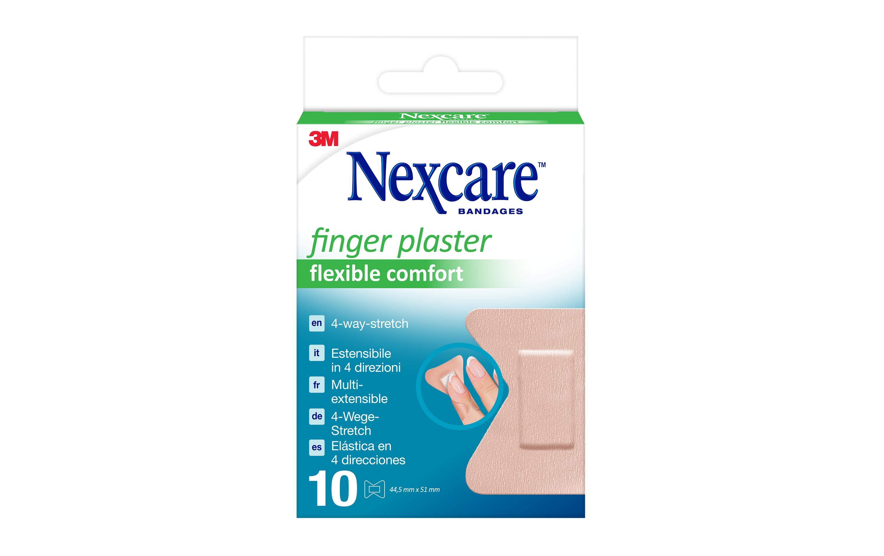 Fingerpflaster Flexible Comfort 10 StückWasserfestes Wundpflaster für die Finger