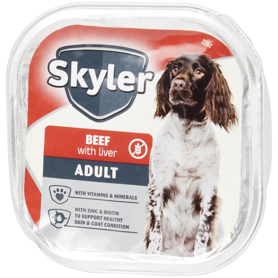 Nourriture humide pour chien Skyler Bœuf & foie