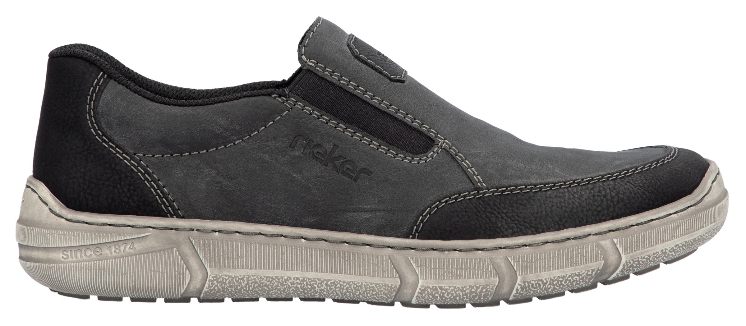 Rieker Slipper  , Slip-on Sneaker, Halbschuh, Schlupfschuh mit beidseitigem Gummizug