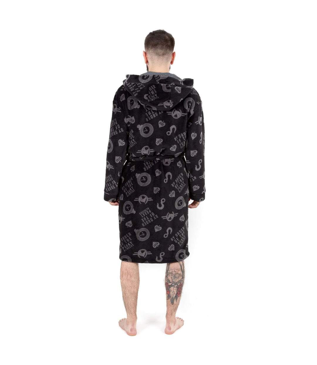 Peaky Blinders - Robe de chambre - Homme (Gris / Noir / Blanc) - UTNS6516
