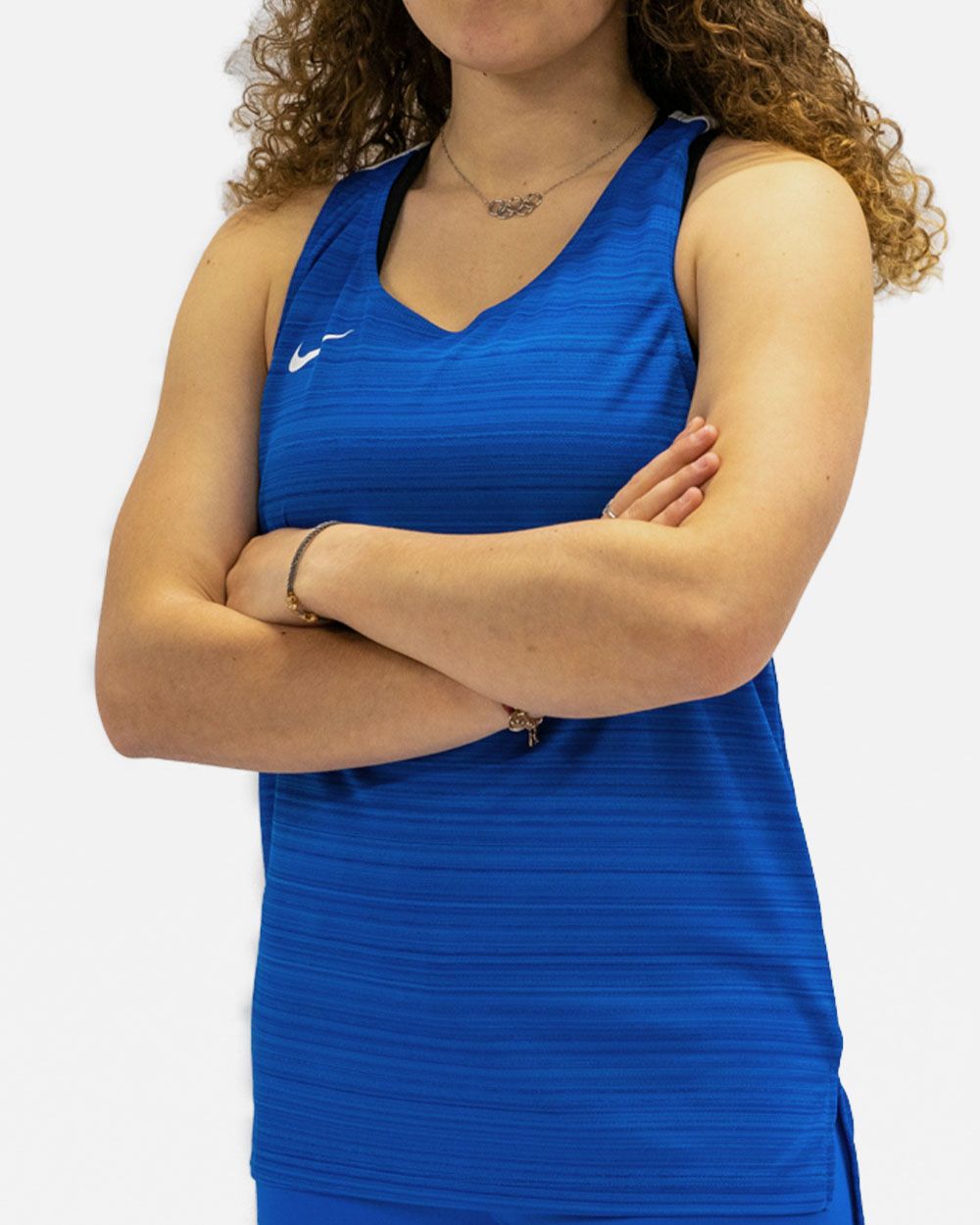 Débardeur de running Nike Stock Bleu Royal pour femme
