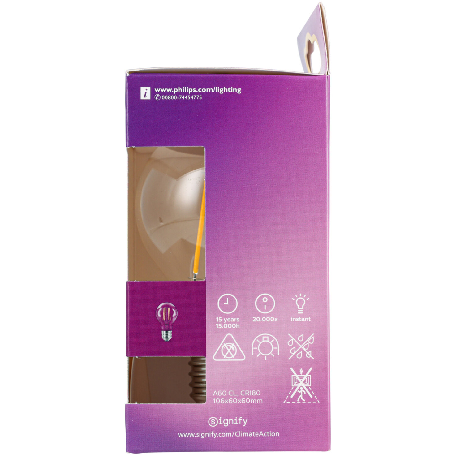 Philips LED-Kolben E27 warmweiss 4.3 W