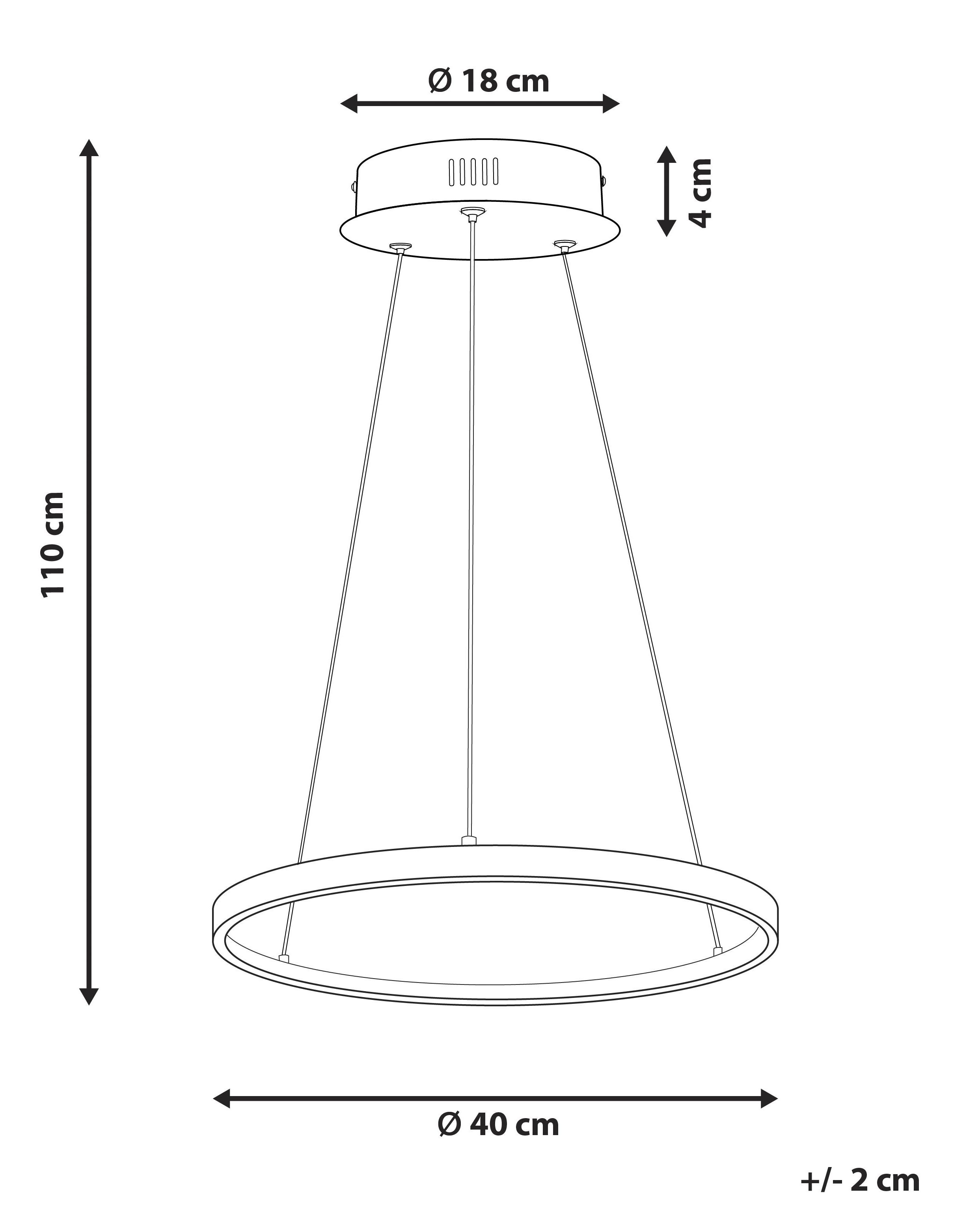 LED hanglamp JORDAN Metaal Zilver