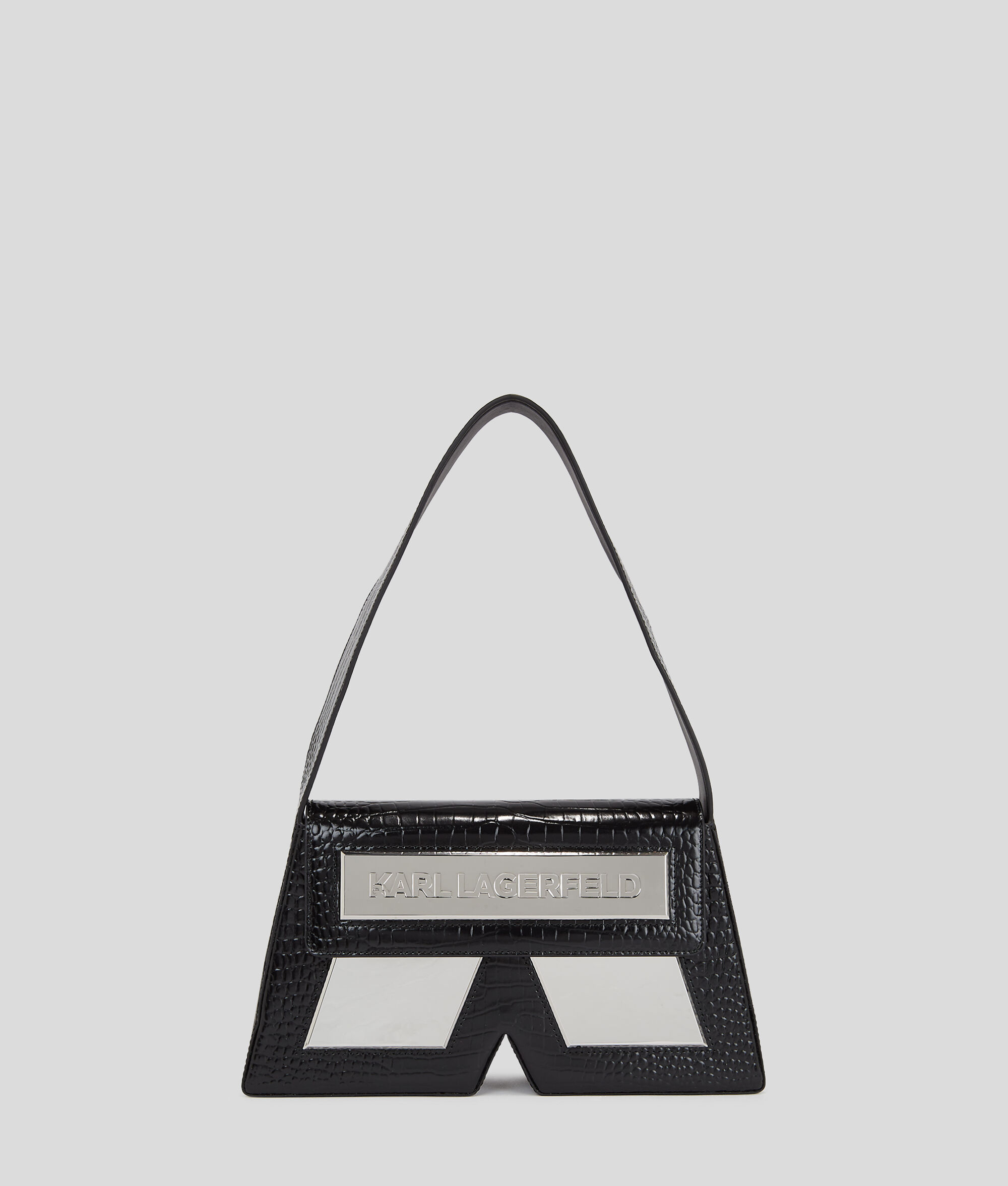 SAC PORTÉ ÉPAULE EFFET CROCO DE TAILLE MOYENNE IKON K