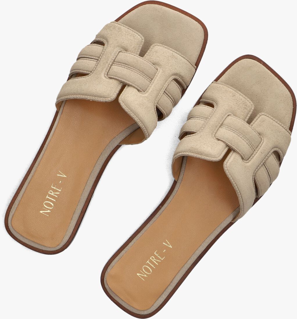 beige notre-v slippers as-16301