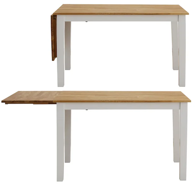 Home affaire Essgruppe »Samba« Set, 5 Stk. tlg. mit ausklappbarem Esstisch
