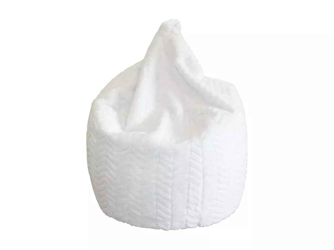 Poire intérieur en polyester Charlie 80 x 100 cm Blanc