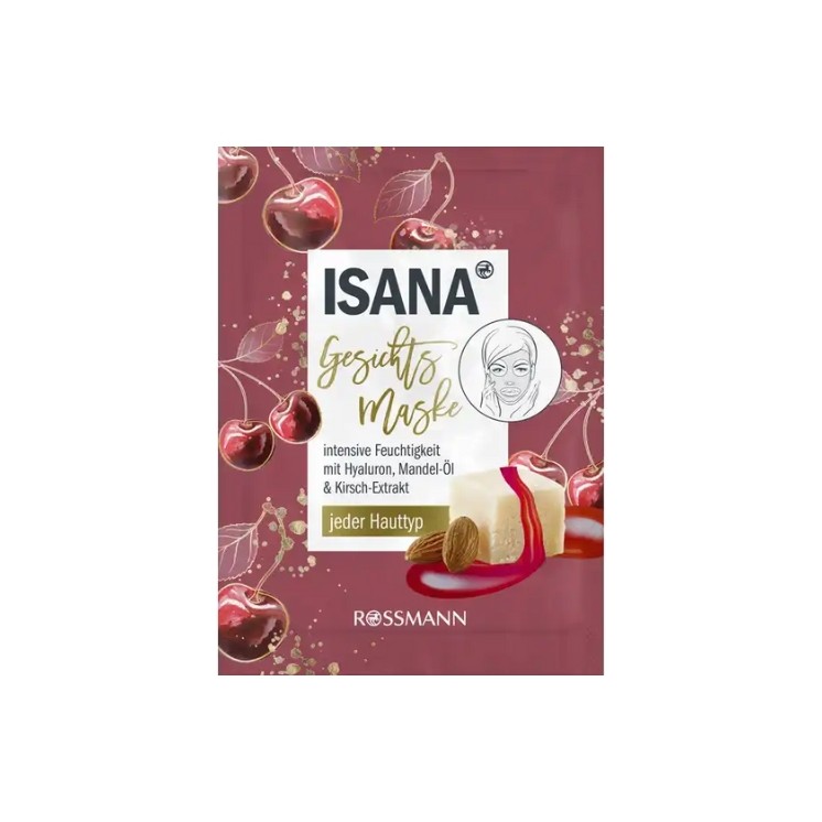 Isana Maska pod twarzy w płachcie 1 sztuka