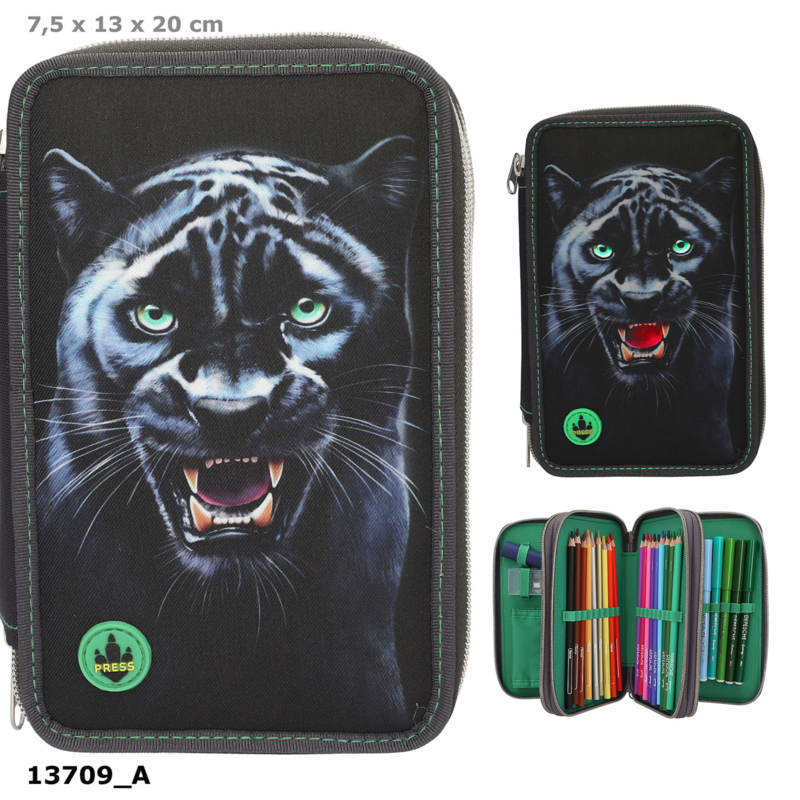 Dino World 3-vaks etui PANTHER
