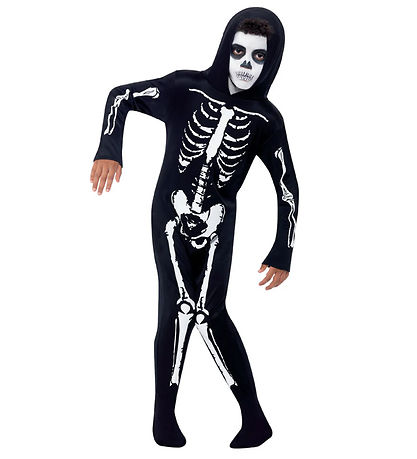 Smiffys Kostüm - Skeleton - Schwarz/Weiß