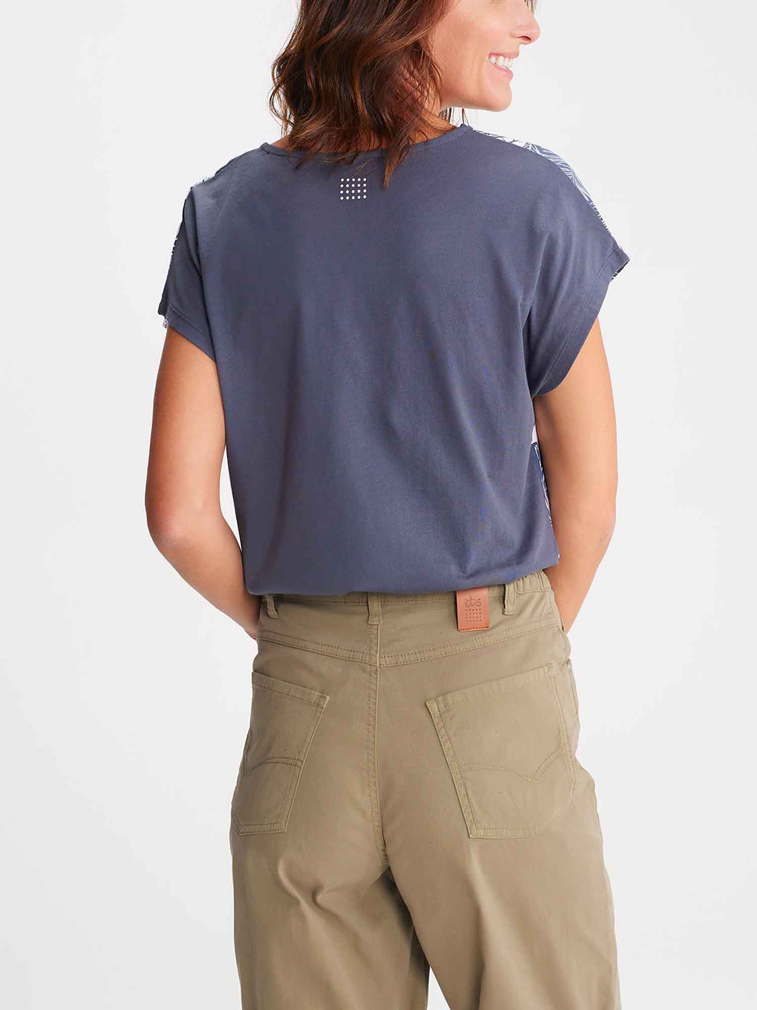 Tee Shirt Femme Manches Courtes Bleu
