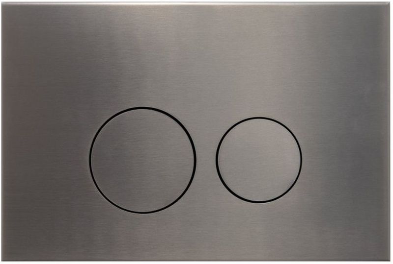 Qeramiq - Bedieningsplaat - Gunmetal - Metaal - DualFlush