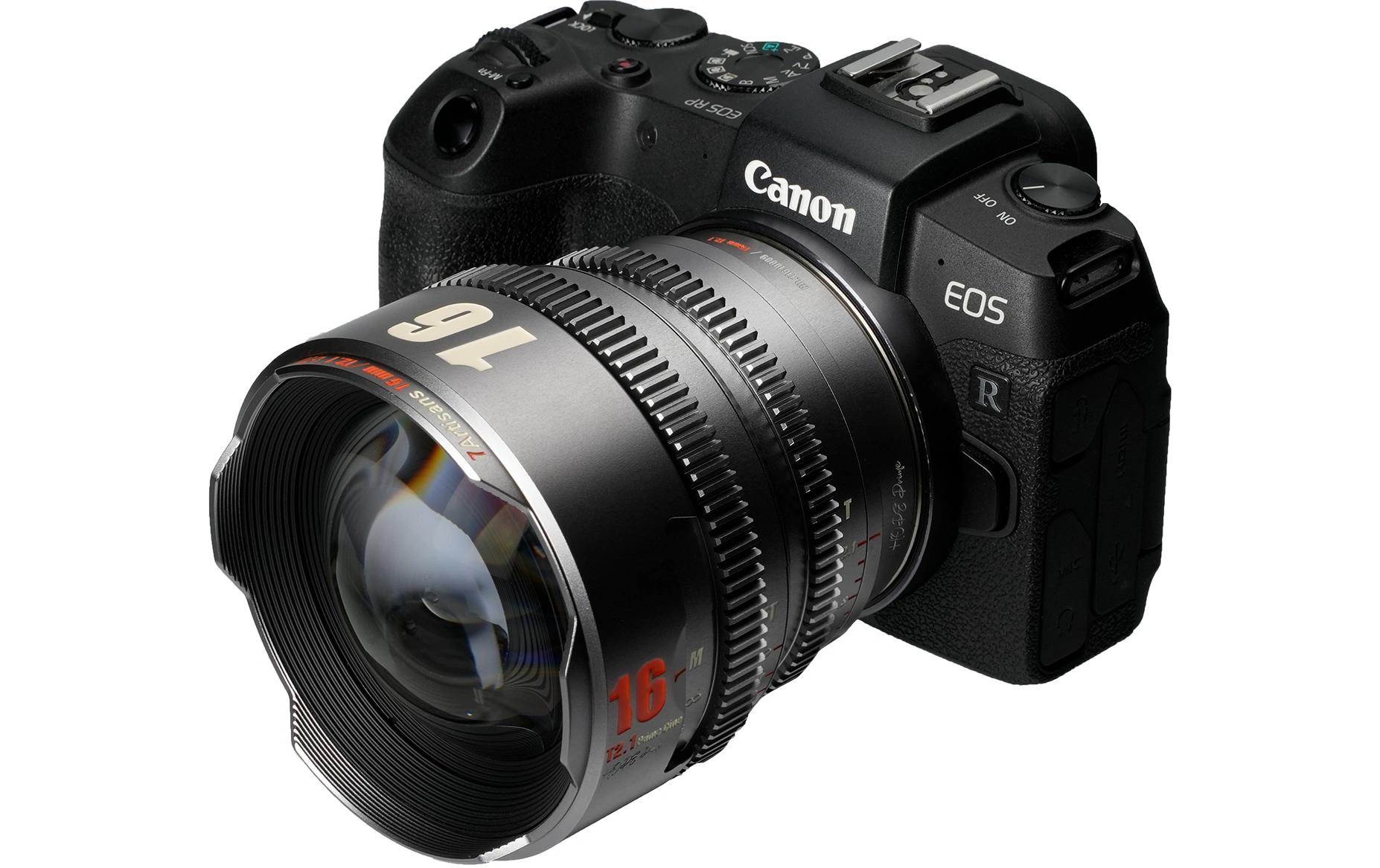 Festbrennweite 16mm T/2.1 – Canon RF<br>Kompaktes, leichtes Objektiv für Kameras mit Super35-Sensoren