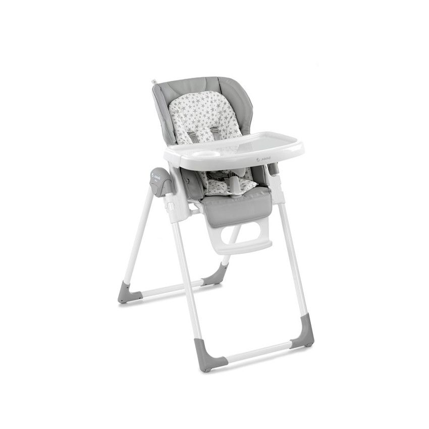 Chaise haute réglable Mila Polipiel - Star - Ecru