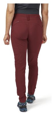 Pantalon Femme Rab Incline Light Regular Rouge
