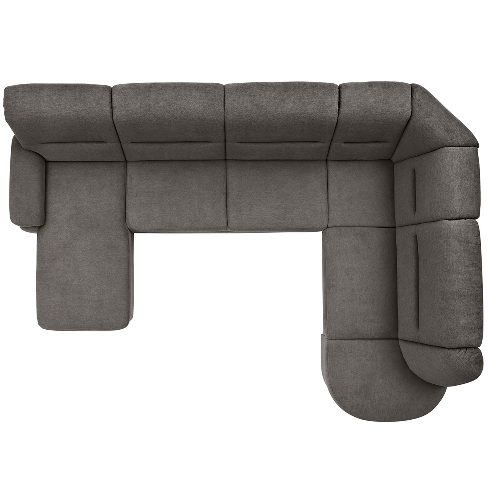 polsterpower Wohnlandschaft - Belle grey - Basismodell - links