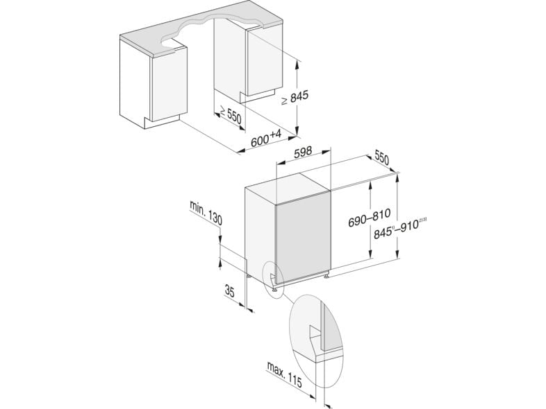 Miele Geschirrspüler G 27795-60 SCVi XXL AutoDos K2O Vollintegrierter Geschirrspüler