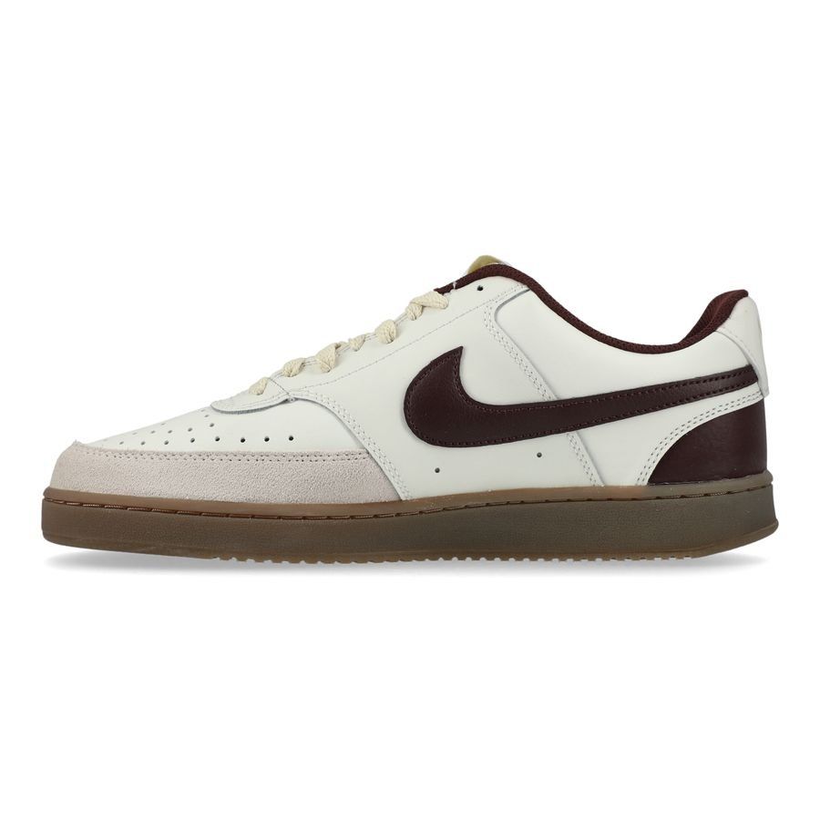Nike Chaussures Court Vision Low - Blanc Cassé/Kaki/Bordeaux