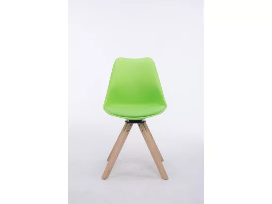 Chaise de bureau - Similicuir & Bois - Vert - Troyes