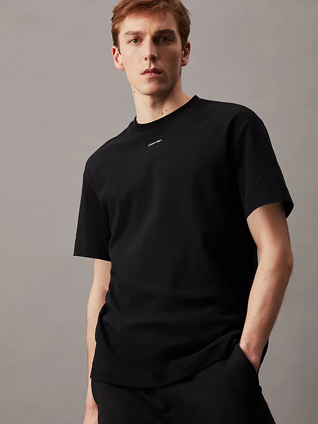Camiseta de algodão com logotipo