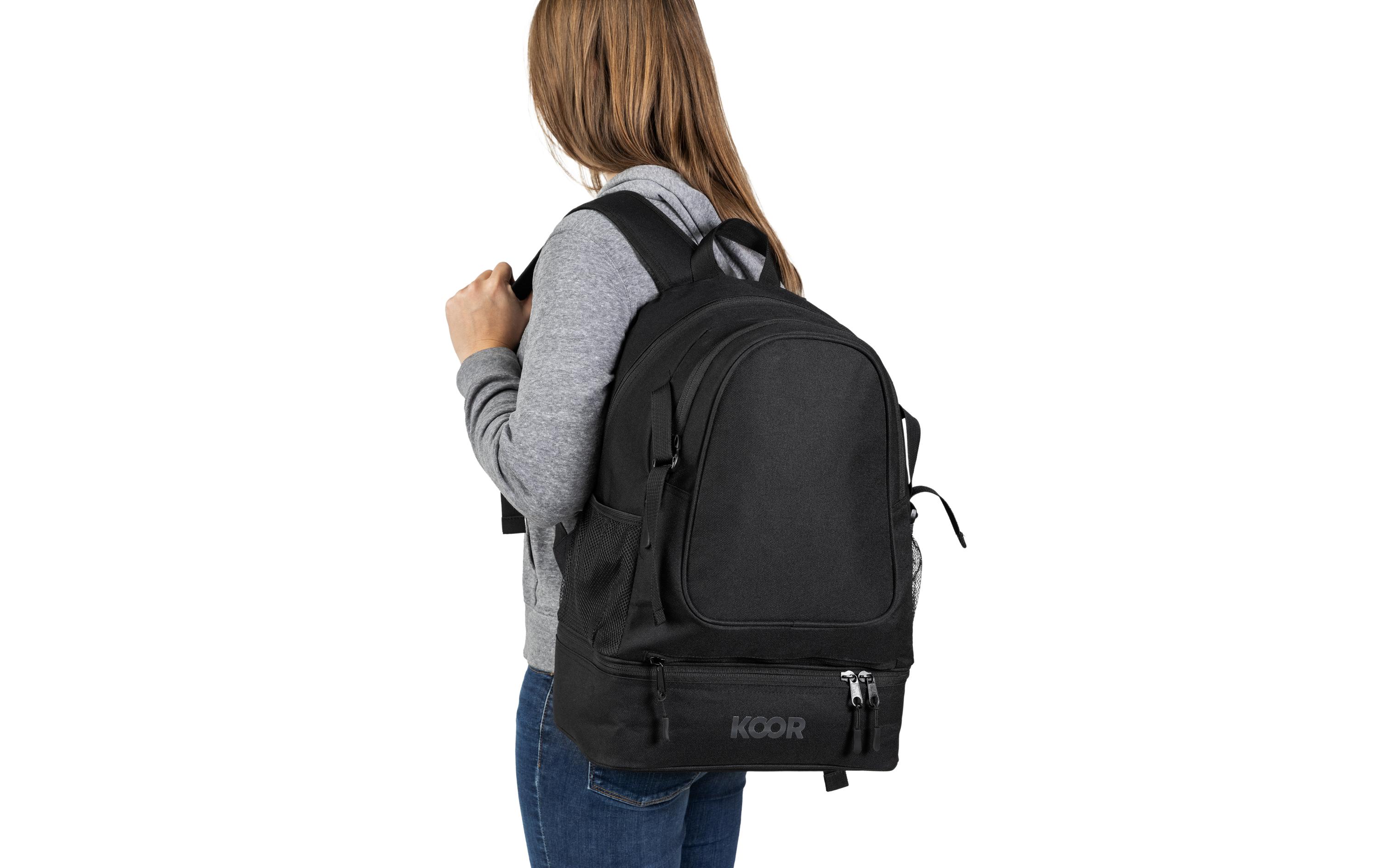 Rucksack 30 l, SchwarzSportrucksack mit Ballnetz