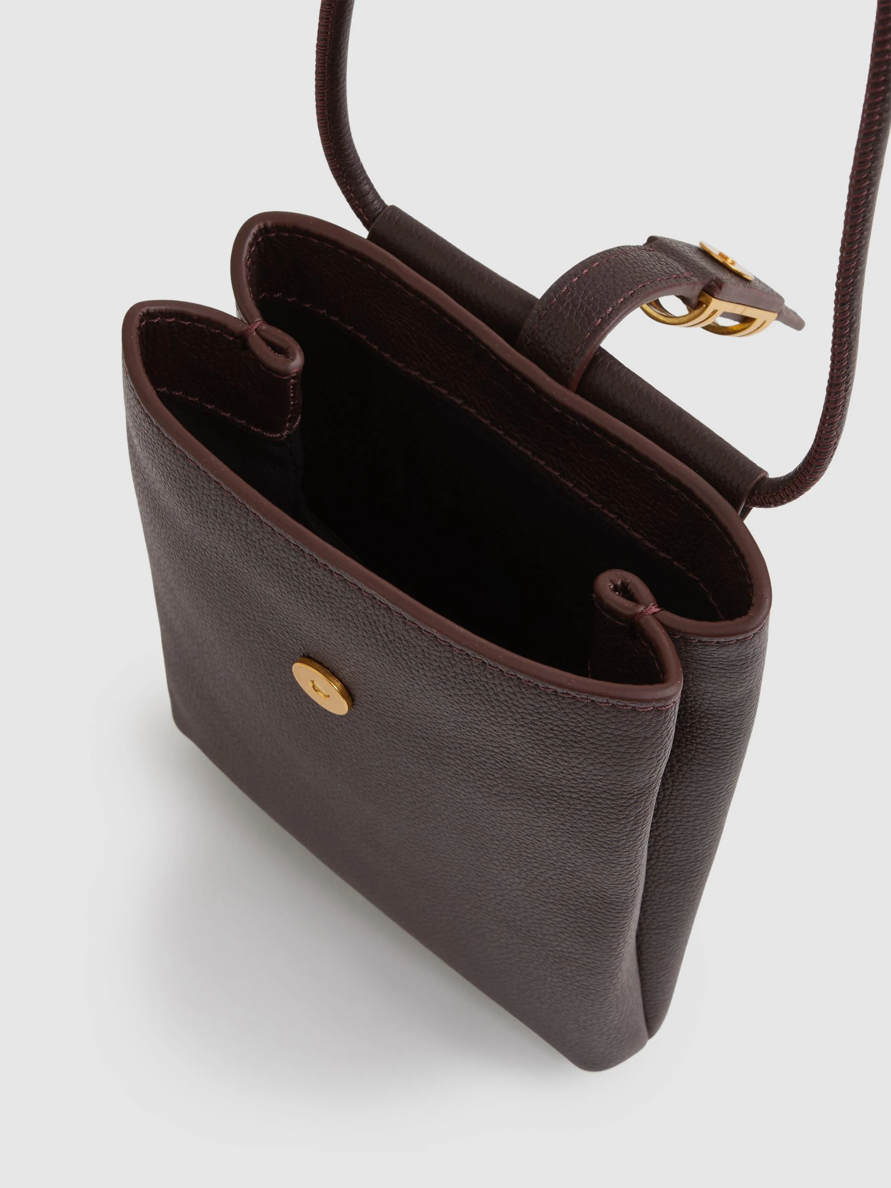 Reiss Vienna leren telefoonhouder