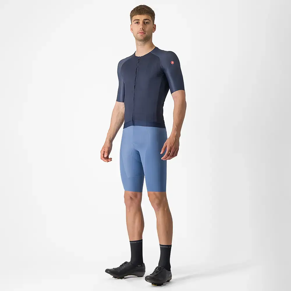 Castelli Aero Race 7.0 Fietsshirt Korte Mouwen Blauw Heren