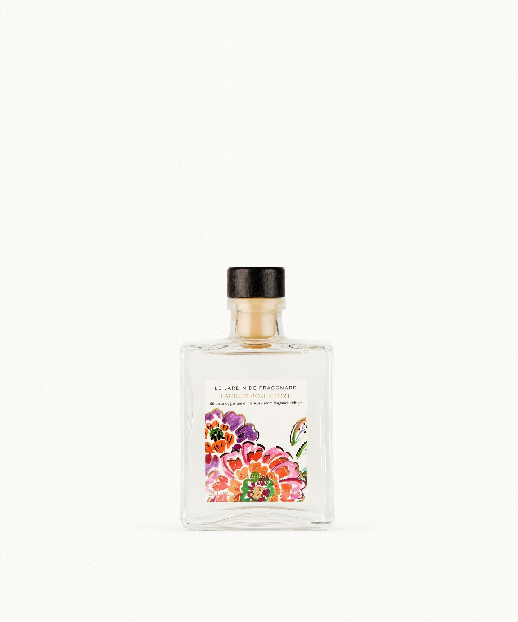 Laurier Rose Cèdre  Diffuseur + 10 bâtonnets - flacon 200 ml
