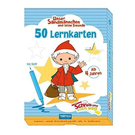 Trötsch Lernkarten Schreib und wisch weg Sandmann