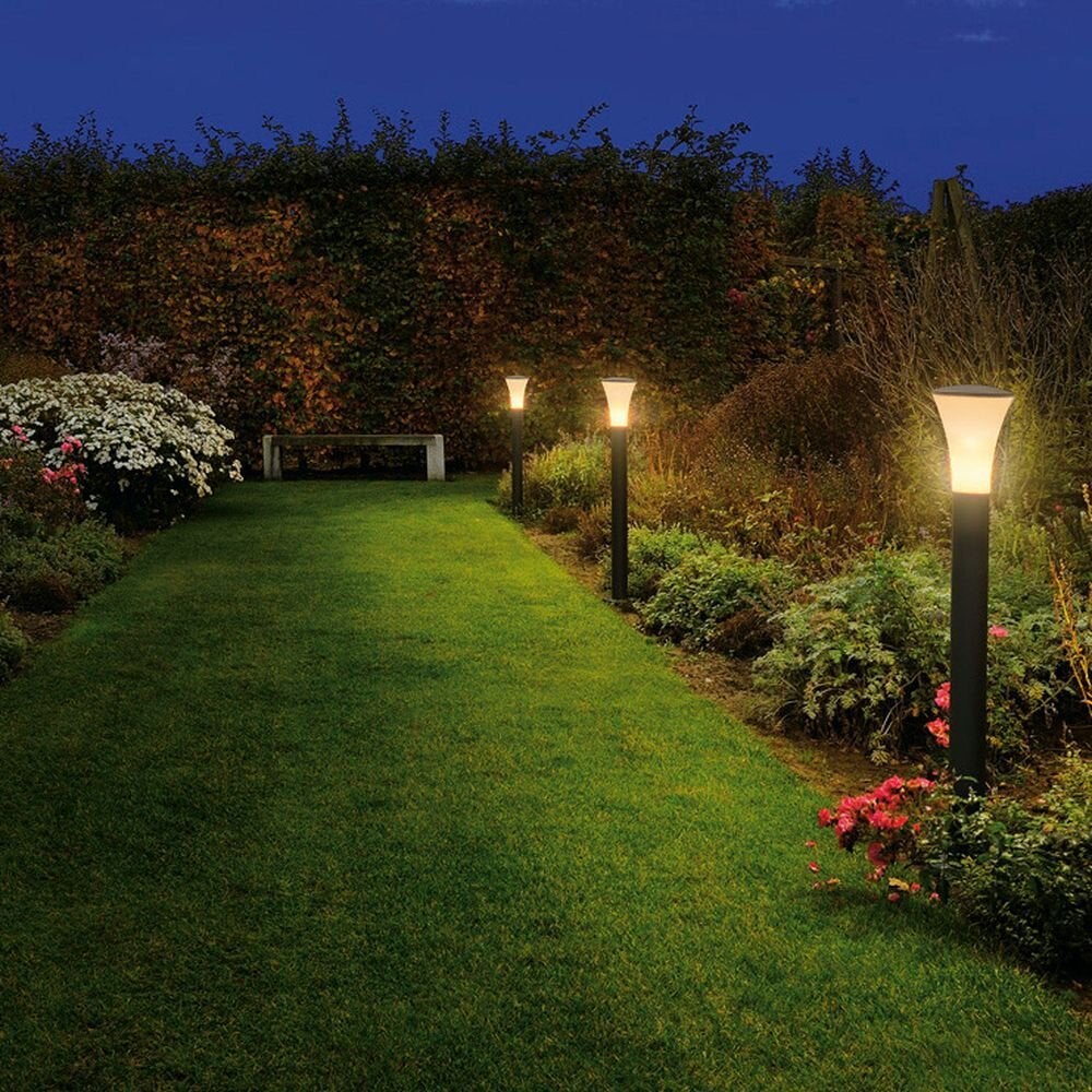 Alpa Cone tuinpadverlichting, aluminium, antraciet, IP55, 1080 mm E27