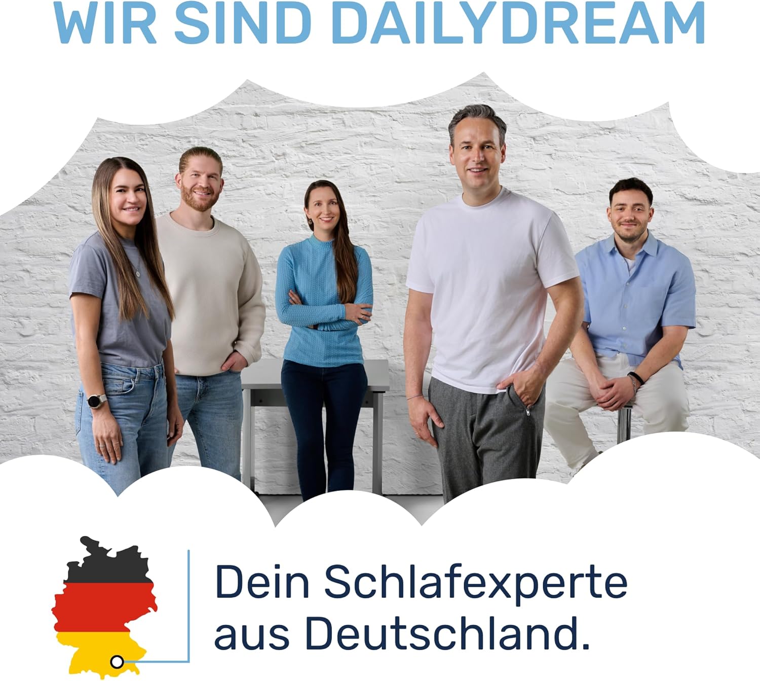 Dailydream Matratzen Topper 140x200cm | Memory Foam | 3,5cm hoch | Edition Pure, Model S | Zertifiziert & ergonomisch für unbequeme Matratze, Boxspringbett & Gästebett | Mattress Topper 140x200
