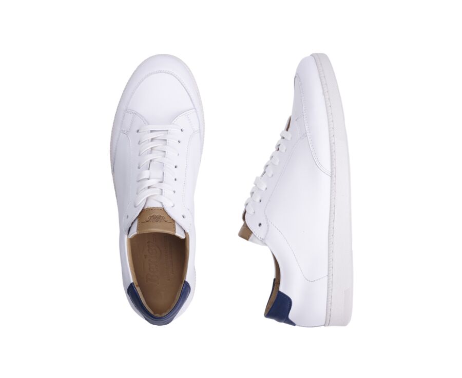 Sneakers cuir blanc homme - CANUNDA