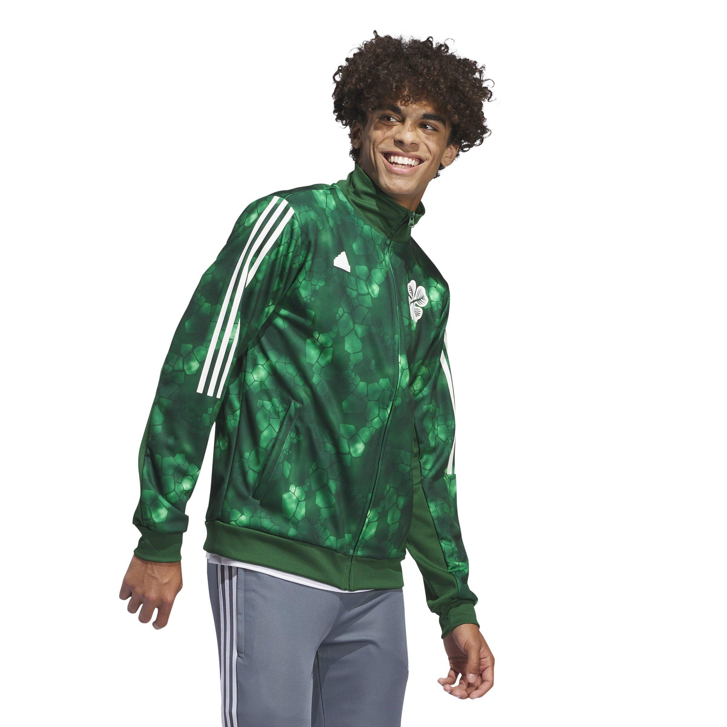 adidas Celtic Lifestyler Tracksuit Top 2023 2024 Adults