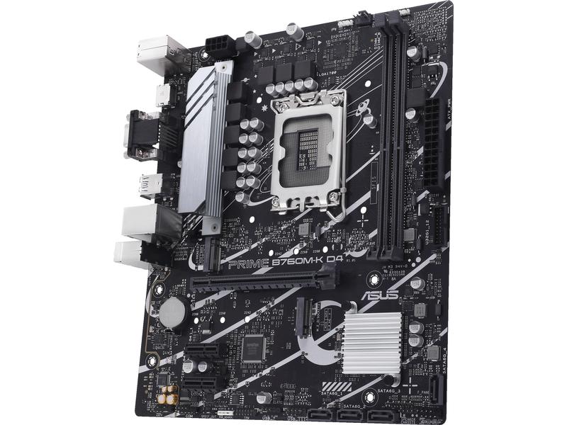 ASUS Mainboard PRIME B760M-K D4 Micro-ATX-Motherboard mit B760 Chipsatz
