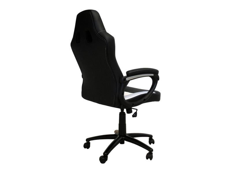 Racing Chairs Gaming-Stuhl CL-RC-BW Weiss/Schwarz Besonders bequemer Computersessel