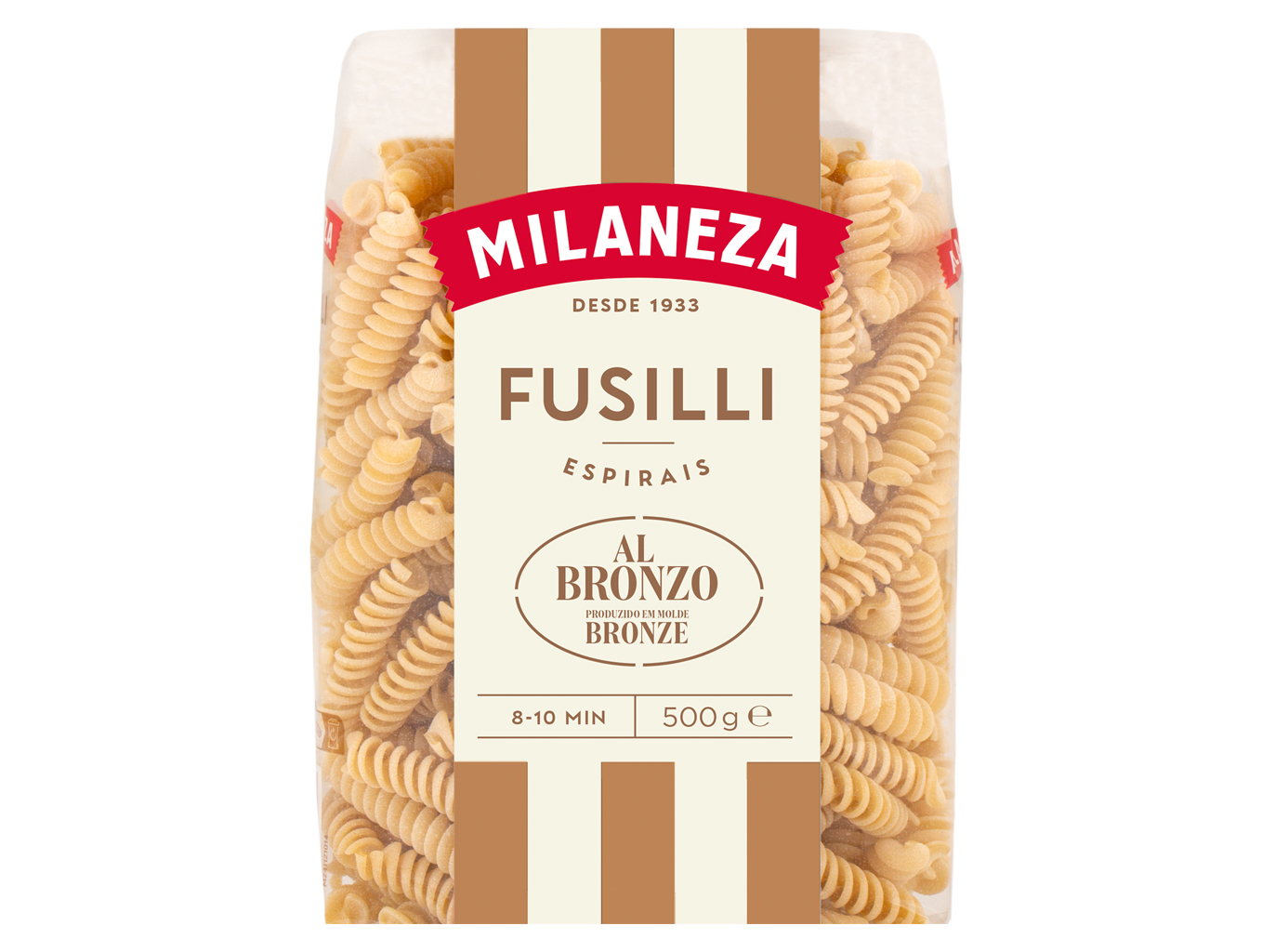 MASSA MILANEZA ESPIRAIS MOLDE BRONZE 500G