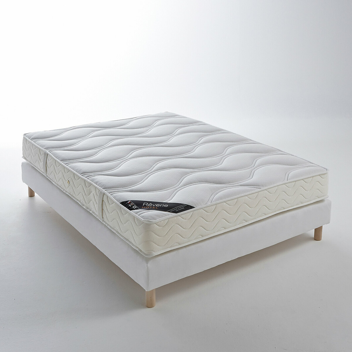 LA REDOUTE INTERIEURS<br>Colchão de espuma HR + espuma viscoelástica, 19 cm de altura