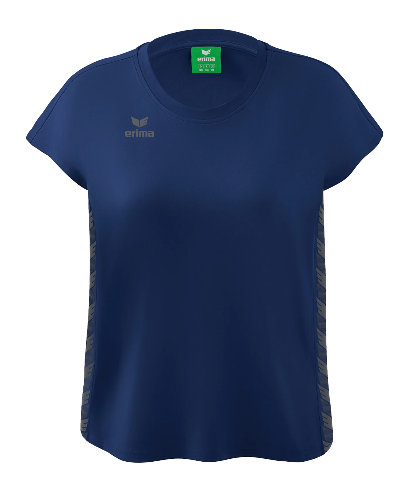 Erima Team Essential T-Shirt Damen Dunkelblau Grau