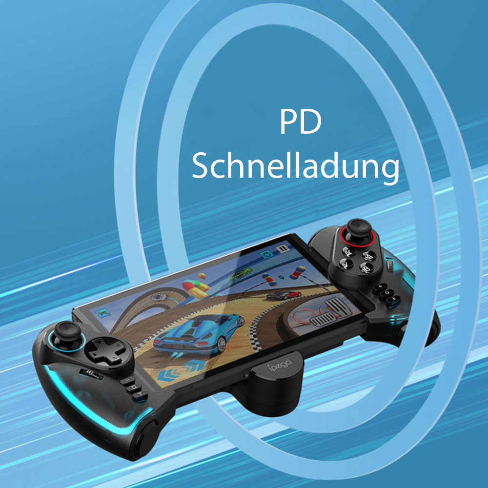 Gamepad Joystick Gaming Controller für Nintendo Switch / Switch OLED - Schwarz