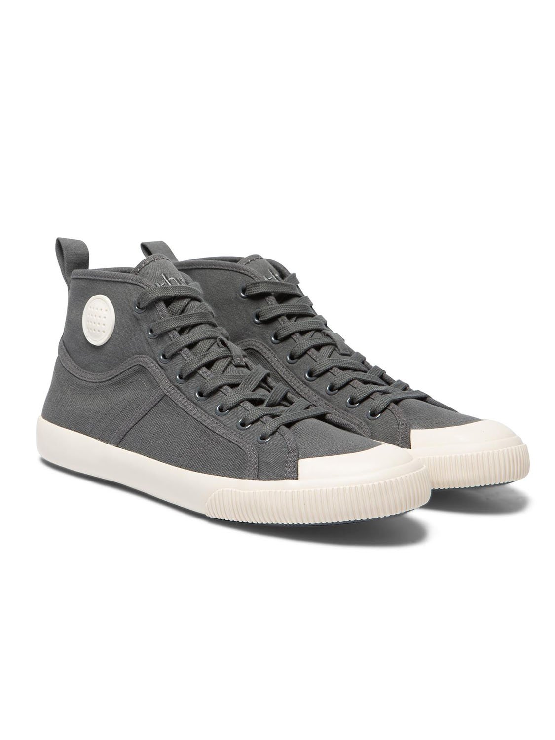 Tennis Homme En Toile Montante Coton Biologique Gris