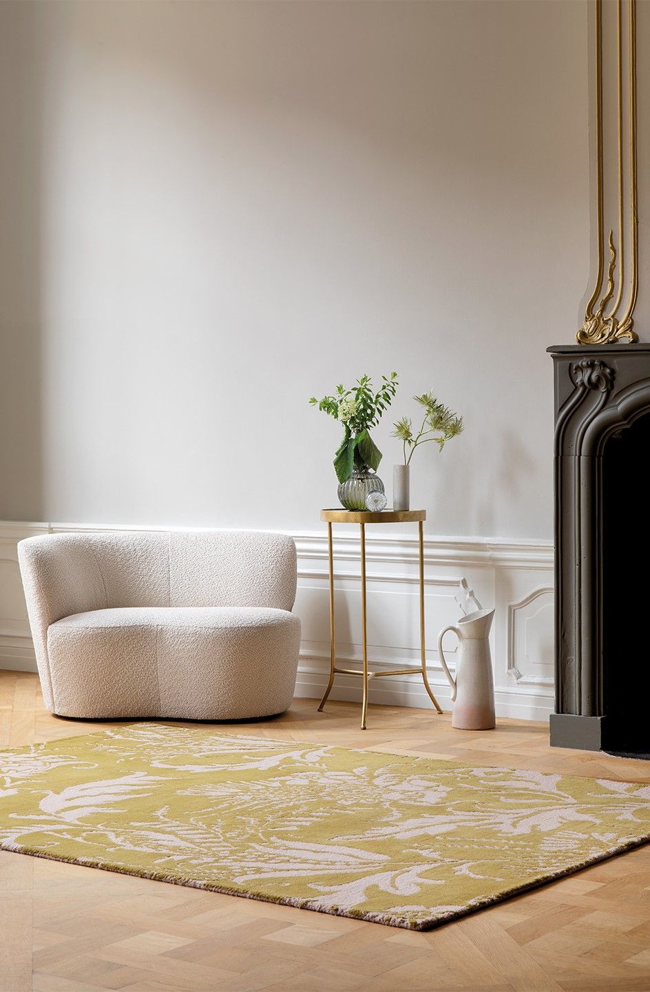 Vloerkleed Yellow 192906 Baroque