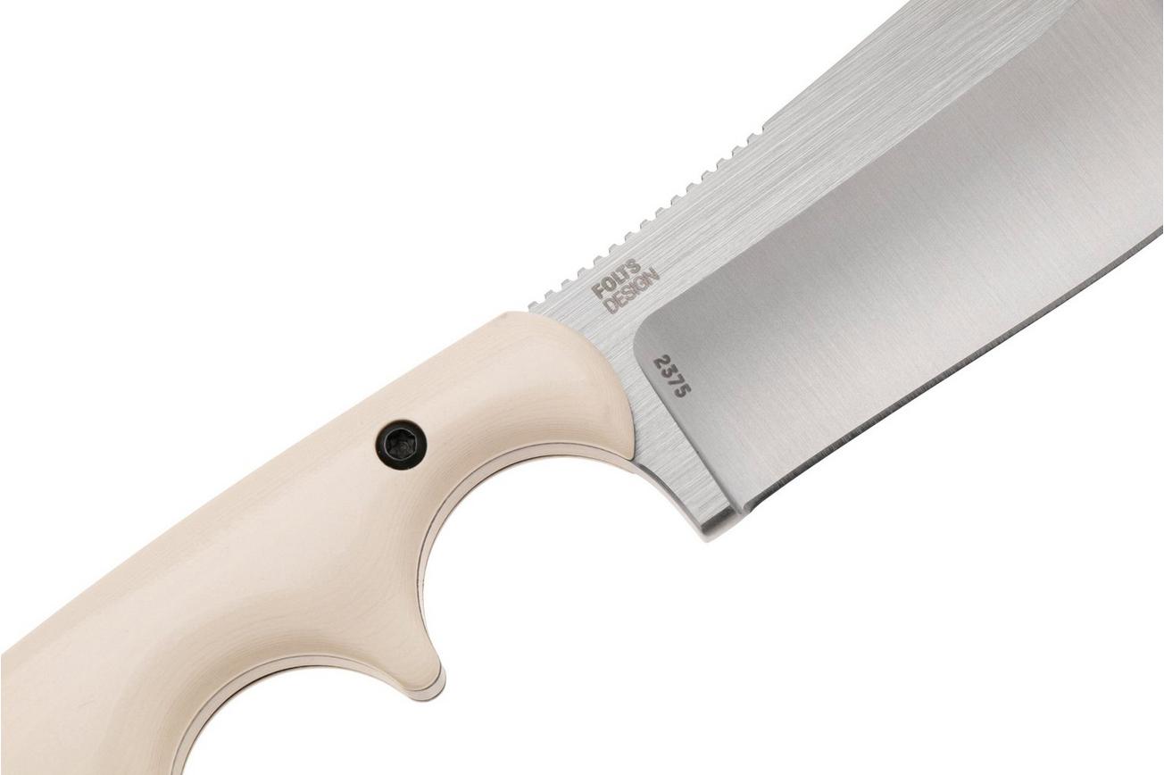 CRKT Minimalist Nessmuk 2375 Satin 12C27, Ivory Micarta, nekmes, Alan Folts design