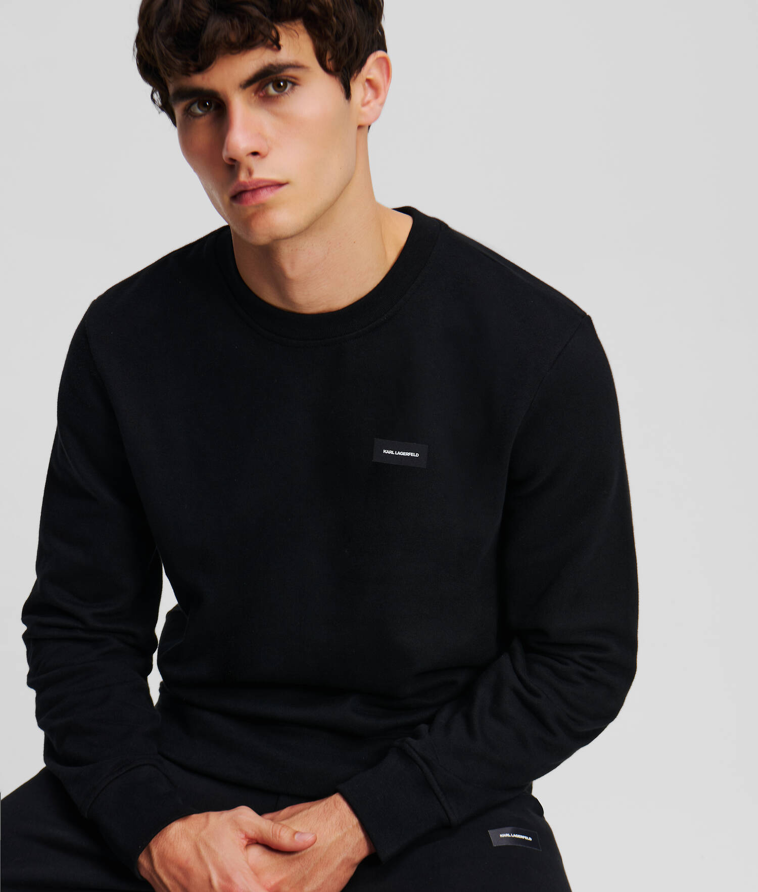 SWEAT-SHIRT LOUNGEWEAR K/ESSENTIAL - Noir