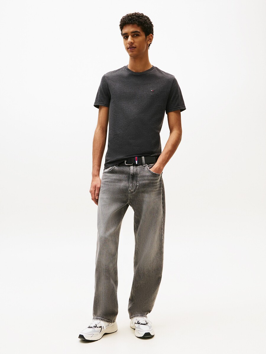 TOMMY JEANS<br>Camiseta elegante com gola redonda e jaqueta
