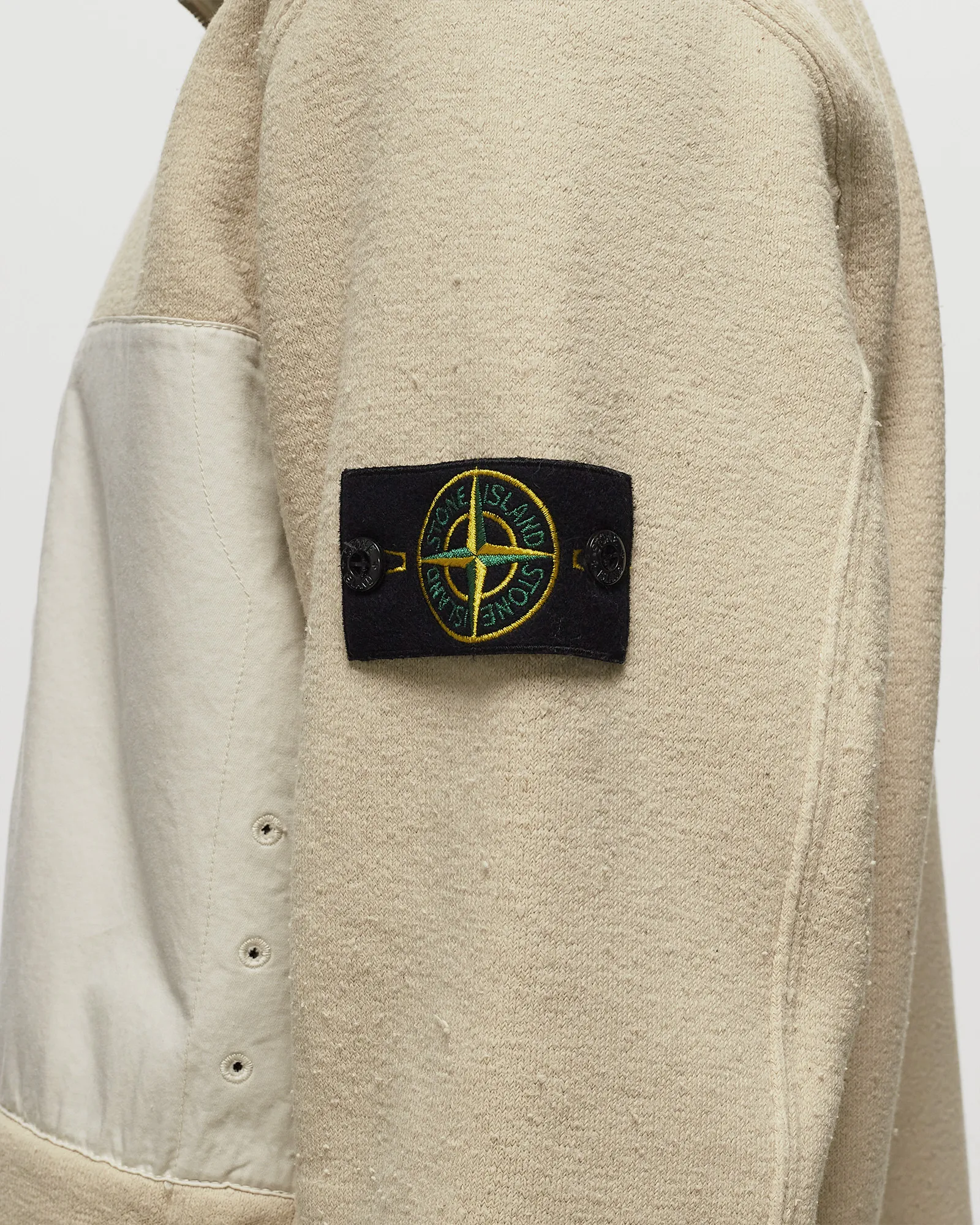 Stone Island SWEAT-SHIRT PLATED TERRY FLEECE, GARMENT DYED